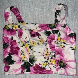 Abercrombie & Fitch Cropped Floral Top
